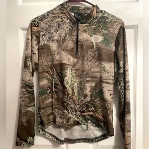 Prois Hunting Women’s camouflage long sleeve half zip
